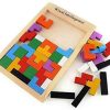 Wooden Tetris Jigsaw Puzzle 40 Pcs