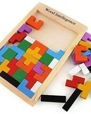 Wooden Tetris Jigsaw Puzzle 40 Pcs